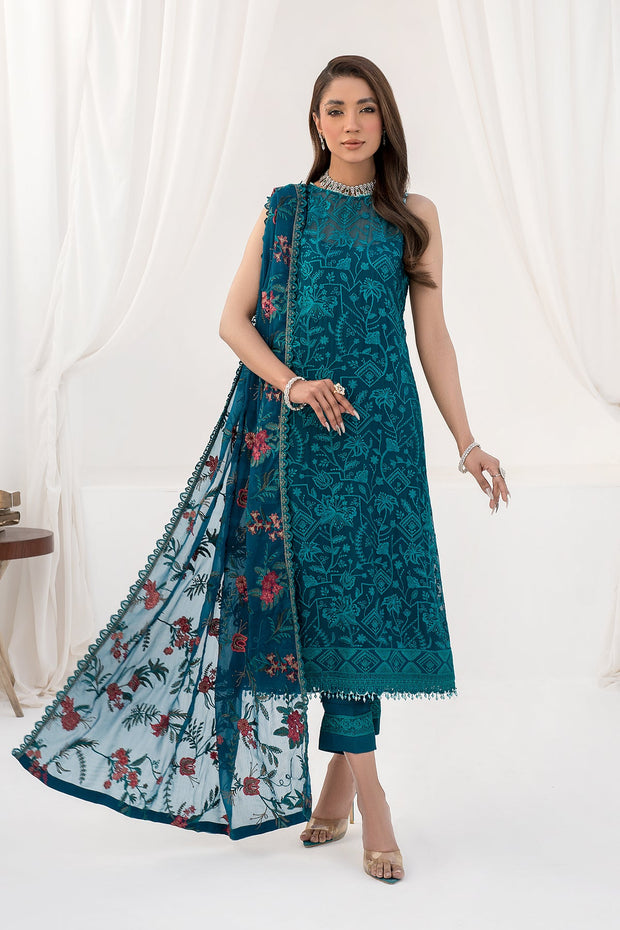 Traditional Traditional Pakistani Wedding Embroidered Kameez Trouser Dress 2023