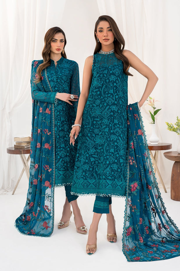 Traditional Traditional Pakistani Wedding Embroidered Kameez Trouser Dress