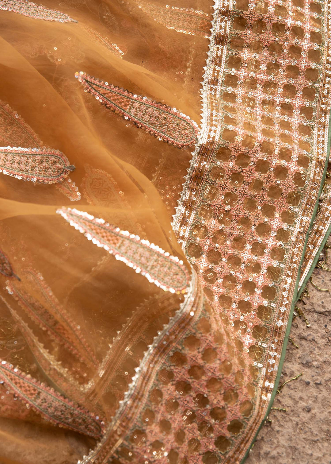 Traditional Pishwas Frock with Sharara Dupatta