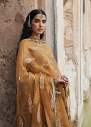 Traditional Pishwas Frock with Sharara and Dupatta Online