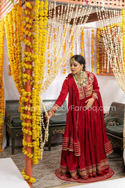 Red Traditional Pishwas