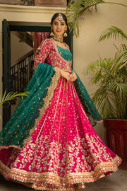 Traditional Pishwas and Lehenga Pakistani Bridal Dress