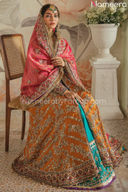 Traditional Pishwas and Sharara Mehndi Dress for Bride