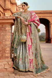 Traditional Raw Silk Gharara Kameez Bridal Dress Online