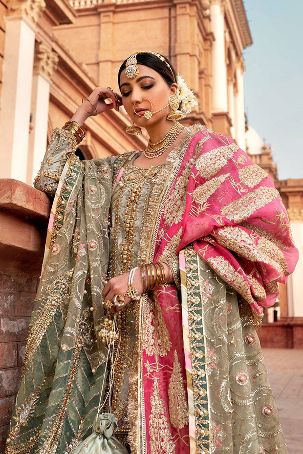 Traditional Raw Silk Gharara Kameez Bridal Dress Online