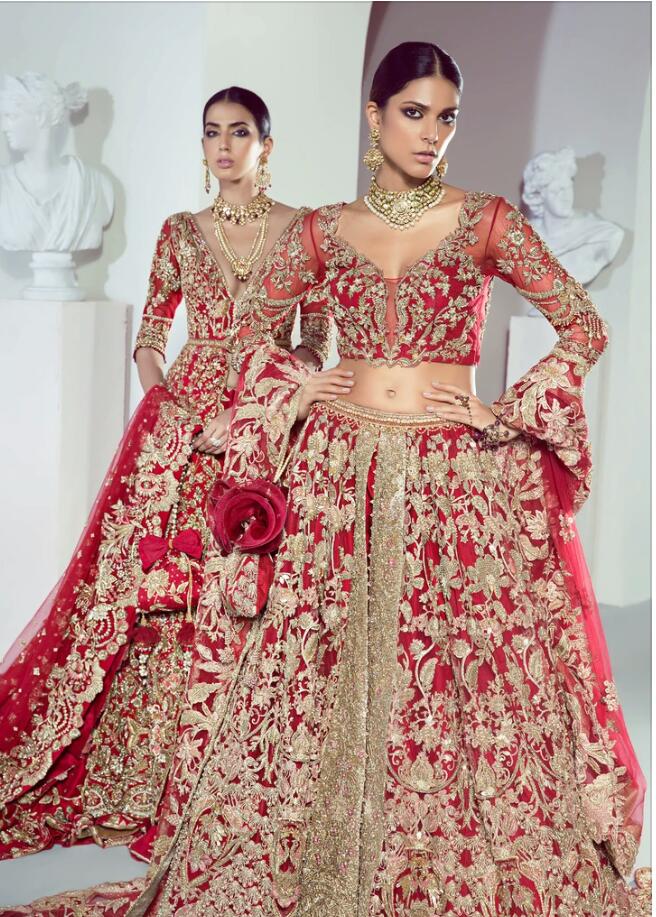 Traditional Red Lehnga Choli for Wedding 