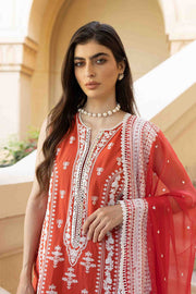 Traditional Red Salwar Kameez for Pakistani Eid Dress 2022