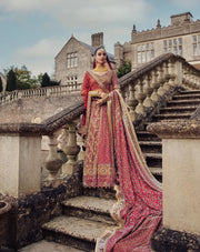 Traditional Red and Gold Lehenga Choli Pakistani Bridal Dress