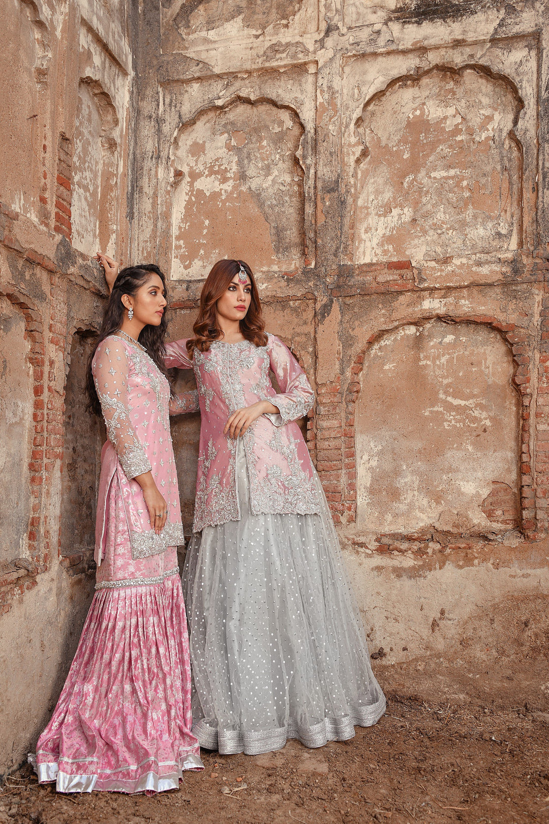 Traditional Silver Lehenga Shirt Dupatta Dresses