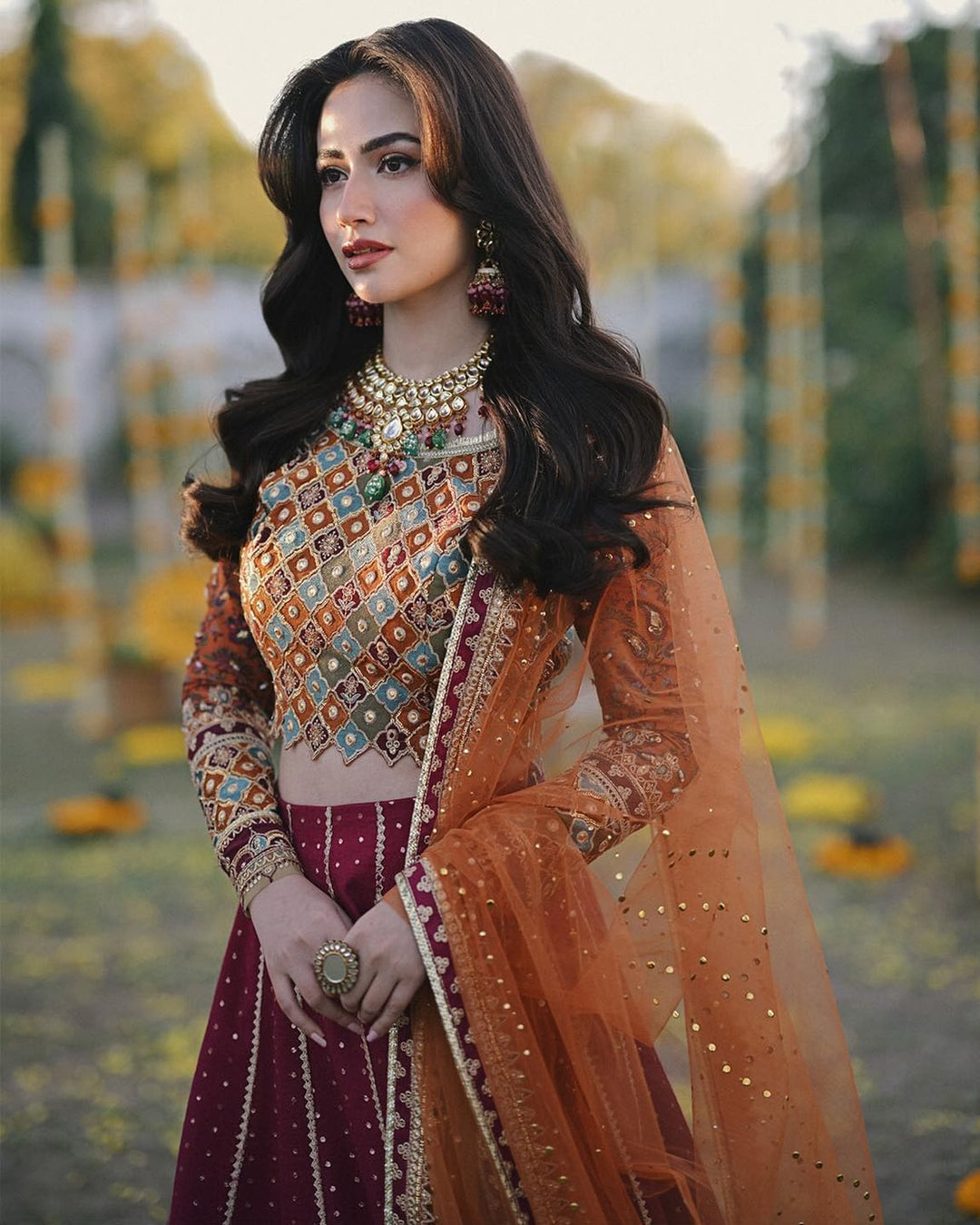 Traditional Wedding Lehenga Choli and Dupatta