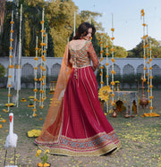 Traditional Wedding Lehenga with Choli and Dupatta Dress Online
