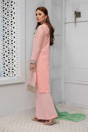 Traditional Eid dress Pakistani in lavish peach color # P2230