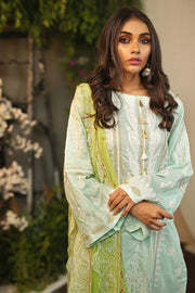 Pakistani traditional Eid outfit in beautiful aqua color # P2262