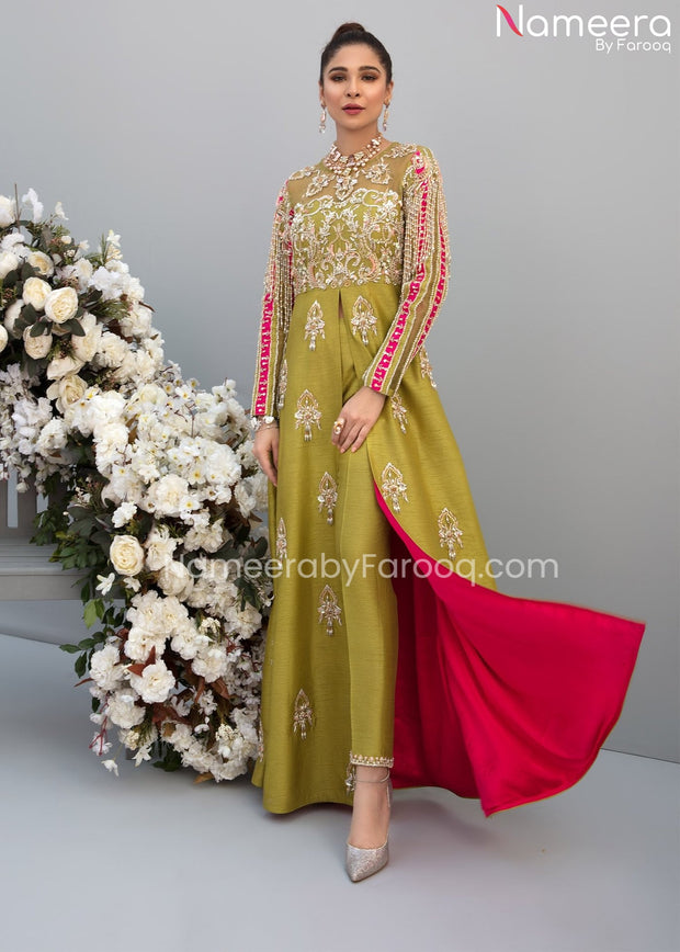 Trendy Pakistani Gown for Wedding Party Wear