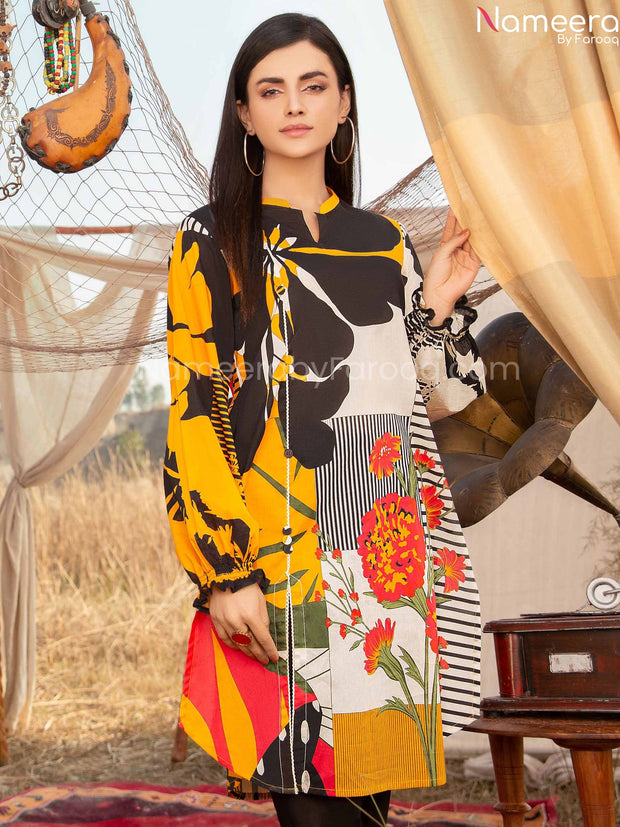 Unique Eid Festive Simple Lawn shirt Design  #LN282