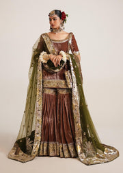 Velvet Gharara Kameez and Net Dupatta Wedding Dress