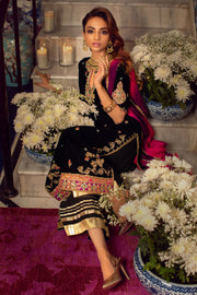 Velvet Pakistani Dress in Capri Kameez 