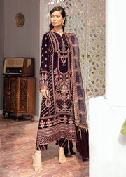 Velvet Pakistani Fancy Dress for Wedding Party 