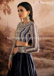  Velvet Pakistani Lehenga