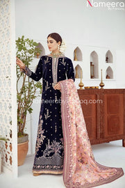 Velvet Pakistani Long Dress for Wedding Party Wear 2021 online