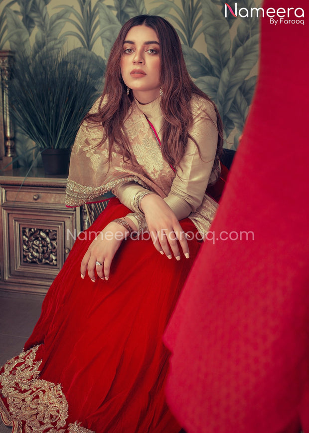 Velvet Red Lehenga