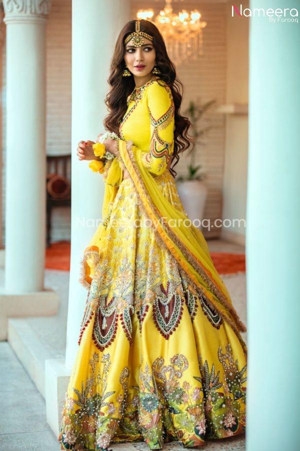 Vibrant Pakistani Bridal Wear Lehenga Choli