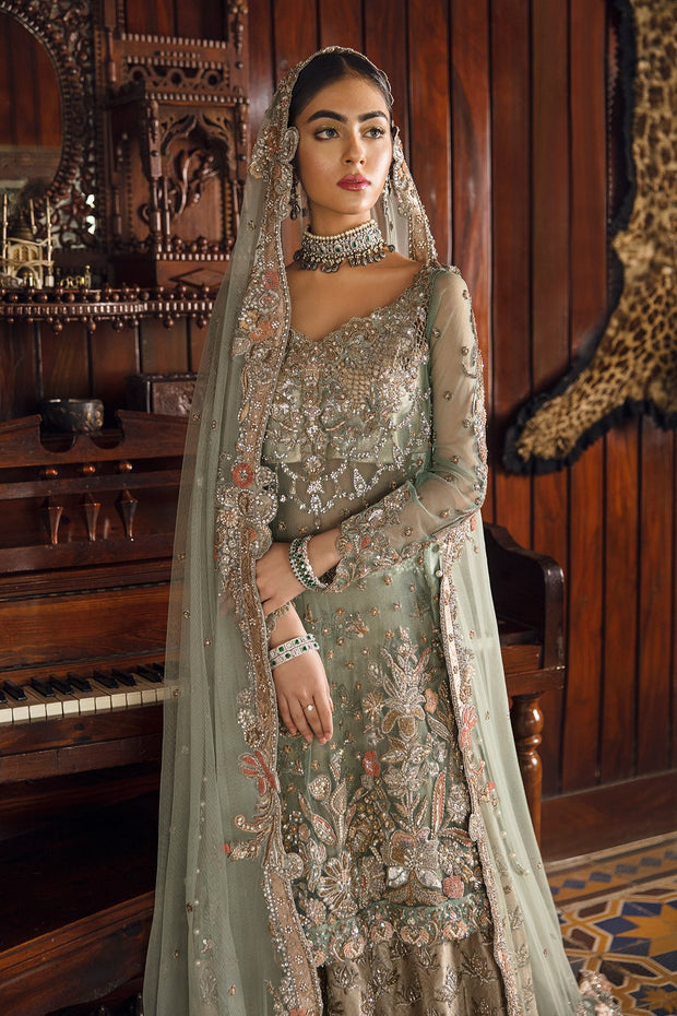 Walima Wedding Outfit with Embroidery Close Look