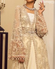 Wedding Long Front-Open Shirt Dress in Tea Pink Latest