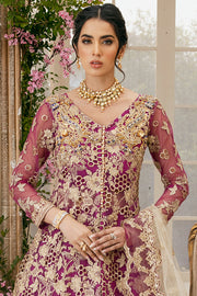 Wedding Maxi Lehenga Purple Bridal Dress Pakistani