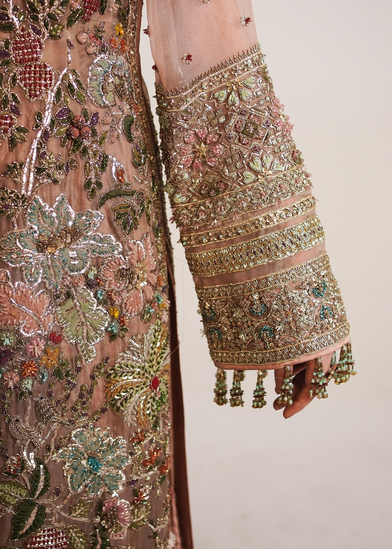 Orange Pakistani Sharara Suit | Imrozia Serene Mehram Brides '23 | SB-12 - QURBAT