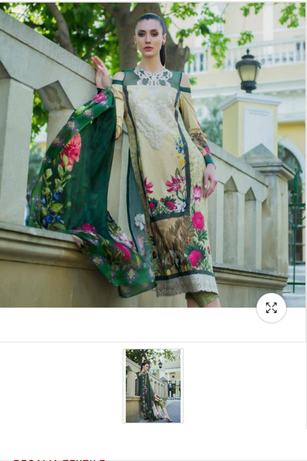 Lawn dress by honey waqar Model# L 1537