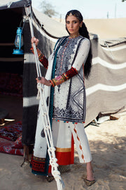 White Black Lawn Kameez Capri Pakistani Eid Dress