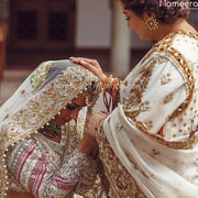 white bridal dress