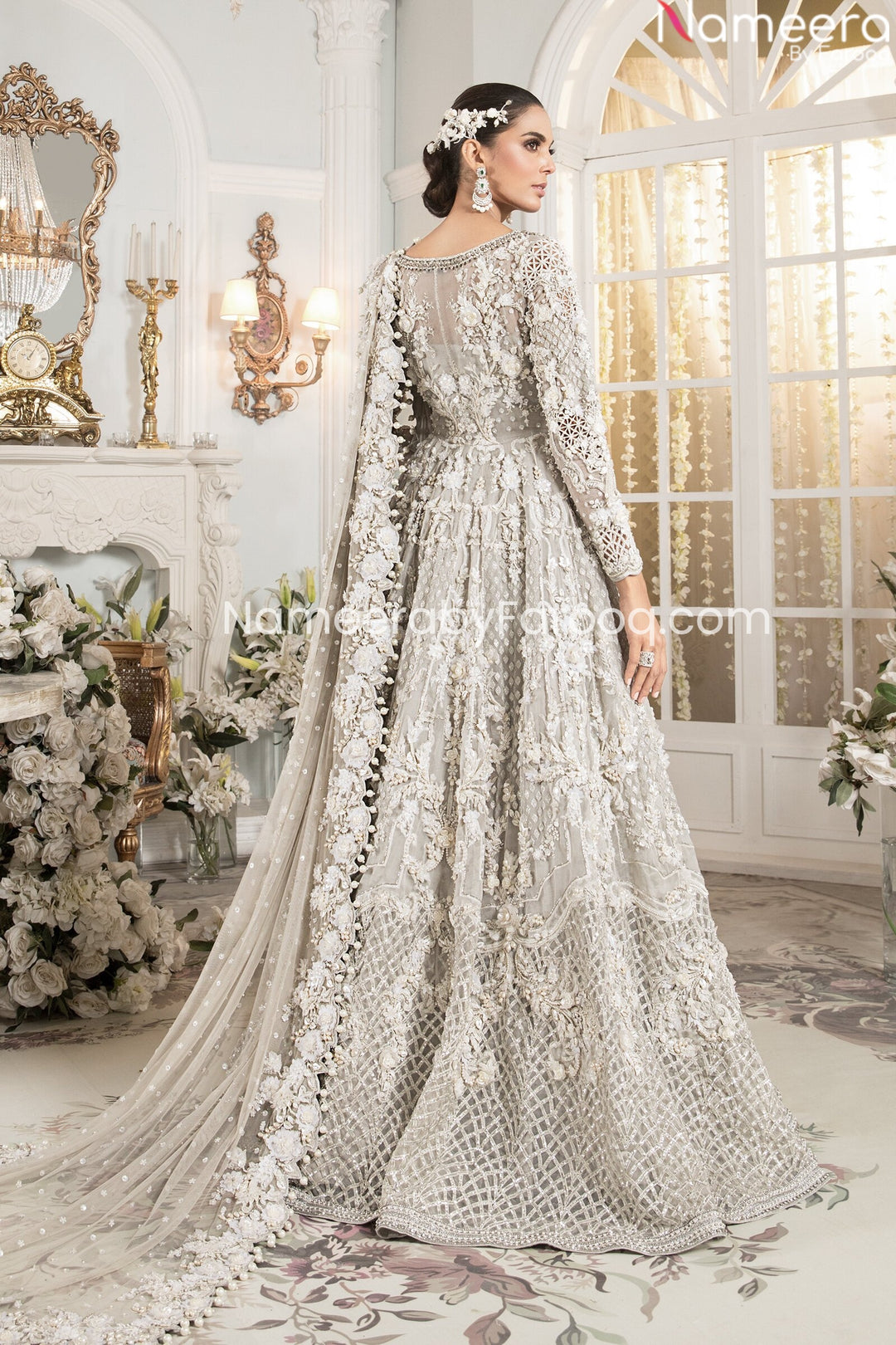 White Bridal Lehenga Pakistan