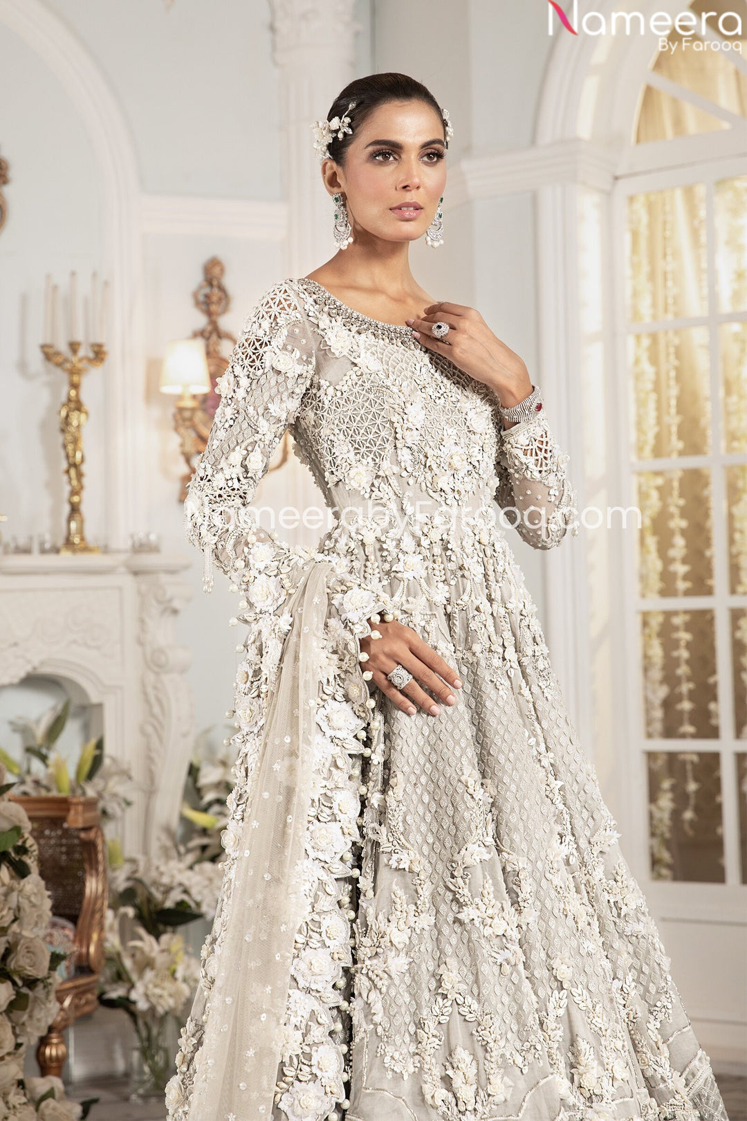 White Bridal Lehenga