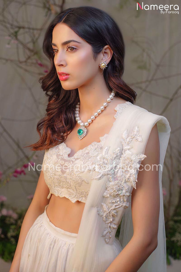 White Designer Lehenga Choli