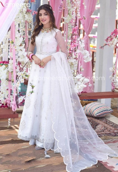 White Frocks Pakistani 