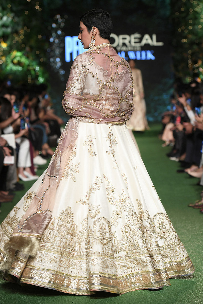 Lehenga choli white sales