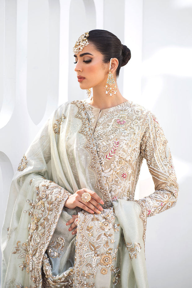 Designer White Dress Design Salwar Kameez Pakistani Party Dress – Nameera  by Farooq