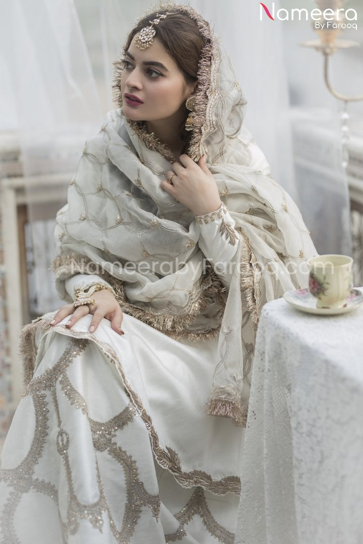 White Lehenga for Wedding Party in Designer Wear 2021