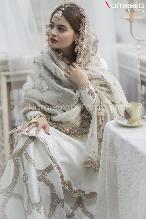 White Lehenga for Wedding Party in Designer Wear 2021