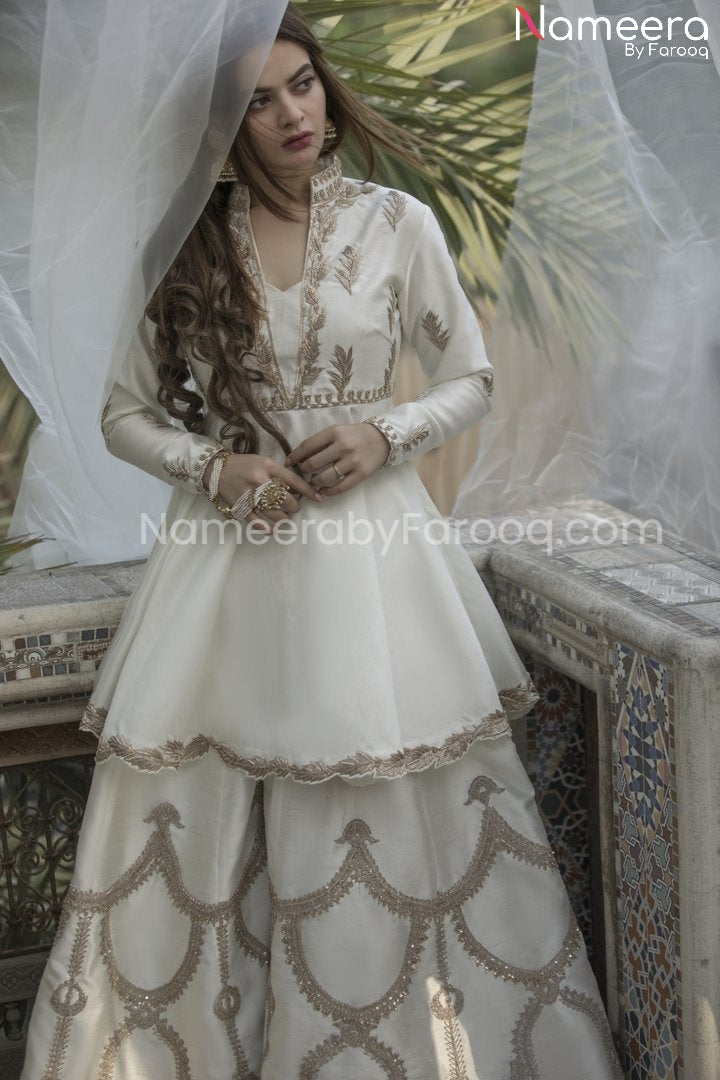 White Lehenga for Wedding Party dress 2021