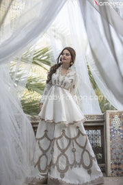 White Lehenga for Wedding Party in Designer Wear