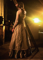  White Maxi Bridal Dress for Walima
