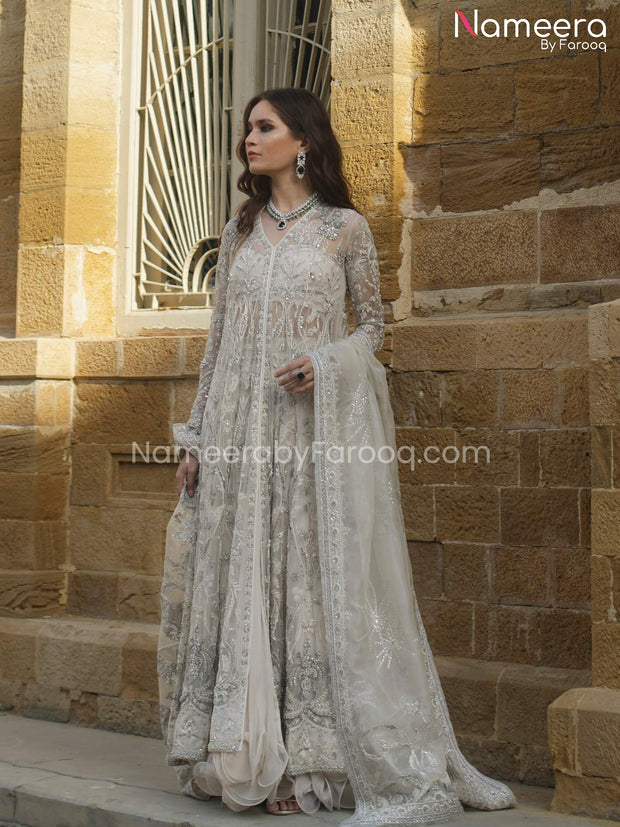 White Pakistani Bridal Gown