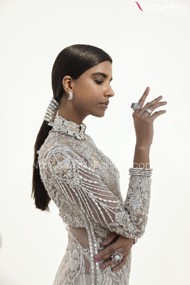 White Pakistani Dress