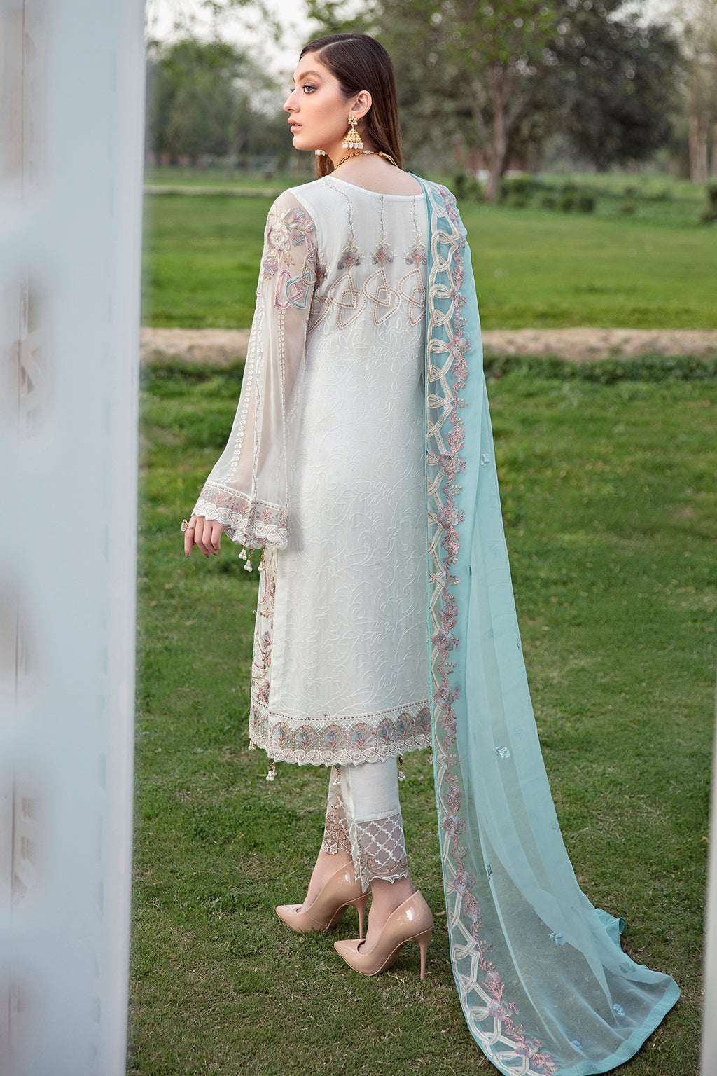 sachin and babi light blue dress Imara Chiffon Midi Dress - Black main image 1