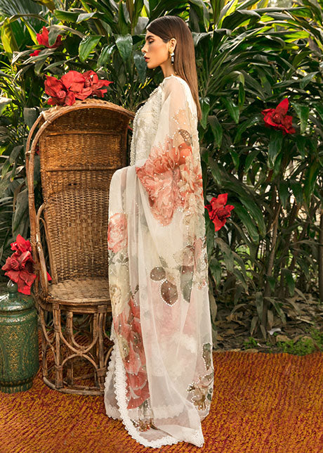 White Pakistani Party Dresses Salwar Kameez