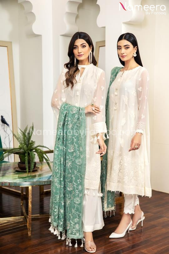 White Salwar Kameez