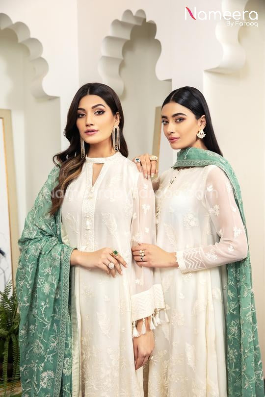White Salwar Kameez Pakistani
